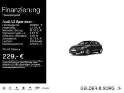 Grau Gebraucht 2022 Audi A3 Sportback Limousine | 25.990 € (Fairer Preis)