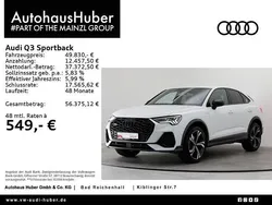 Gletscherweiß metallic (metallic) Gebraucht 2024 Audi Q3 Sportback S-Line SUV | 49.830 € (Teuer)
