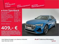Antiguablau metallic Gebraucht 2021 Audi e-tron Sportback Ambiente SUV | 36.472 € (Teuer)