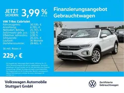 Pure white/schwarz Gebraucht 2023 VW T-Roc Cabriolet Style Cabrio | 30.530 € (Etwas zu teuer)