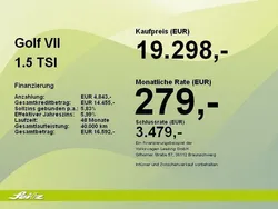 Grau Gebraucht 2019 VW Golf VII Highline Limousine | 19.163 € (Fairer Preis)