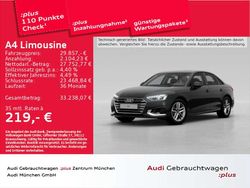 Mythosschwarz metallic Gebraucht 2023 Audi A4 Advanced Plus Limousine | 29.857 € (Guter Preis)