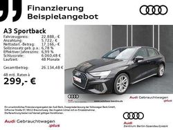 Schwarz Gebraucht 2021 Audi A3 Sportback S-Line Kleinwagen | 22.888 € (Fairer Preis)