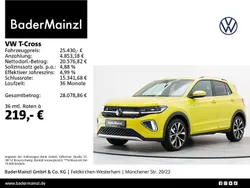 Gelb Gebraucht 2024 VW T-Cross R-line SUV | 25.430 € (Fairer Preis)