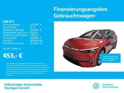 Kings red metallic/schwarz Gebraucht 2024 VW ID.7 GTX Limousine | 54.430 €