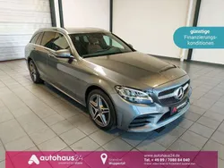 Grau Gebraucht 2021 Mercedes C300e AMG line Kombi | 26.890 € (Fairer Preis)