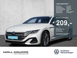 Oryxweiß perlmutteffekt (metallic) Gebraucht 2024 VW Arteon R-line Kombi | 31.850 € (Superpreis)