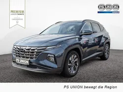 Blau / teal blue Gebraucht 2021 Hyundai Tucson Trend SUV | 25.550 € (Fairer Preis)