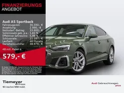 Grün Gebraucht 2023 Audi A5 Sportback S-Line Limousine | 36.590 € (Guter Preis)