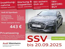 Grau Gebraucht 2025 Audi A3 Sportback S-Line Limousine | 35.990 € (Guter Preis)