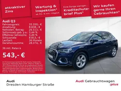 Navarrablau metallic Gebraucht 2024 Audi Q3 Advanced SUV | 35.350 € (Guter Preis)