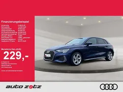 Blau Gebraucht 2021 Audi A3 Sportback e-tron S-Line Limousine | 26.473 € (Guter Preis)