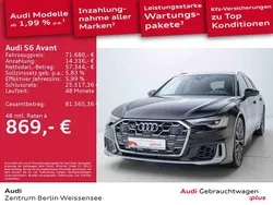 Brillantschwarz Gebraucht 2024 Audi S6 Ambiente Kombi | 71.680 € (Fairer Preis)