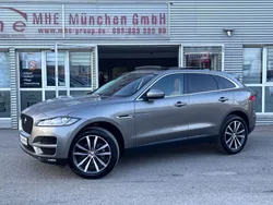 Champagner grau Gebraucht 2017 Jaguar F-Pace Pure SUV | 19.990 € (Fairer Preis)
