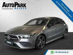 Mountaingrau met. Gebraucht 2019 Mercedes CLA220 Shooting Brake AMG line Kombi | 21.998 € (Fairer Preis)