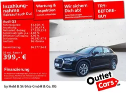 Schwarz Gebraucht 2022 Audi Q3 Sport SUV | 33.450 € (Teuer)
