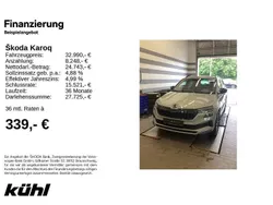 Steelgrau Gebraucht 2022 Skoda Karoq SportLine SUV | 32.690 € (Etwas zu teuer)