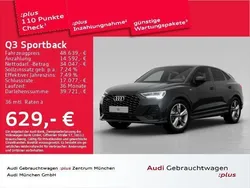 Mythosschwarz metallic Gebraucht 2024 Audi Q3 Sportback S-Line SUV | 48.639 € (Etwas zu teuer)