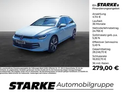 Blau (crystal ice blue metallic) Neu 2025 VW Golf VIII Kombi | 28.880 € (Fairer Preis)