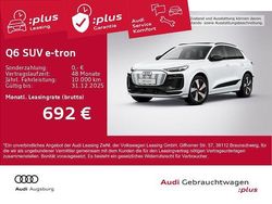 Gletscherweiß metallic Gebraucht 2024 Audi Q6 e-tron S-Line SUV | 73.780 € (Etwas zu teuer)