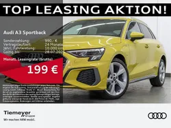 Gelb Gebraucht 2024 Audi A3 Sportback e-tron S-Line Limousine | 34.990 € (Etwas zu teuer)