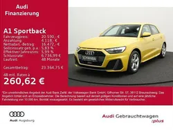 Gelb Gebraucht 2021 Audi A1 Sportback S-Line Kleinwagen | 20.590 € (Etwas zu teuer)
