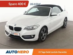 Weiß Gebraucht 2016 BMW 220 Sport Line Cabrio | 19.750 € (Fairer Preis)