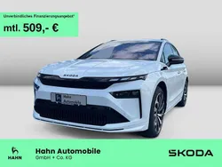 Moonweiss metallic Neu 2025 Skoda Enyaq iV SportLine SUV | 56.480 €