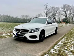 Weiß Gebraucht 2016 Mercedes C220 AMG line Kombi | 17.200 € (Fairer Preis)
