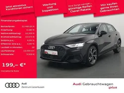 Brillantschwarz Gebraucht 2021 Audi A3 Sportback e-tron Design Limousine | 22.480 € (Fairer Preis)