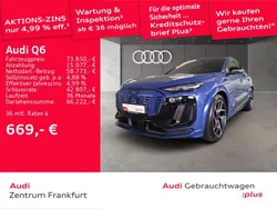 Blau Gebraucht 2024 Audi Q6 e-tron Sport SUV | 73.850 € (Etwas zu teuer)