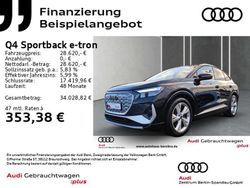 Mythosschwarz metallic Gebraucht 2022 Audi Q4 e-tron S-Line SUV | 28.620 € (Fairer Preis)