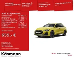 Pythongelb metallic Gebraucht 2024 Audi S3 Ambiente Limousine | 48.930 € (Etwas zu teuer)