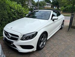 Weiß Gebraucht 2017 Mercedes C180 AMG line Cabrio | 20.490 € (Guter Preis)