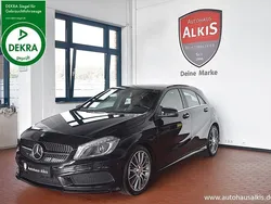 Kosmosschwarz metallic Gebraucht 2015 Mercedes A200 AMG line Limousine | 17.999 € (Etwas zu teuer)