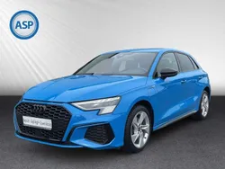Blau (turboblau) Gebraucht 2022 Audi A3 Sportback e-tron S-Line Limousine | 29.890 € (Fairer Preis)