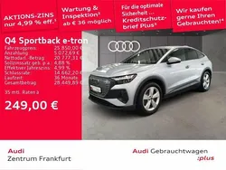 Florettsilber metallic/florett Gebraucht 2022 Audi Q4 Sportback e-tron Comfort SUV | 25.850 € (Fairer Preis)