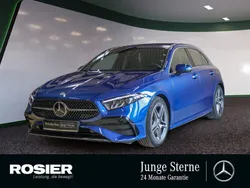 Blau / spektralblau (metallic) Gebraucht 2024 Mercedes A220 Advanced Plus Limousine | 35.890 €