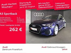 Blau Gebraucht 2024 Audi A3 Sportback S-Line Limousine | 27.854 € (Superpreis)