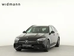 Metalliclack obsidianschwarz Gebraucht 2024 Mercedes C200 AMG Kombi | 43.850 € (Etwas zu teuer)