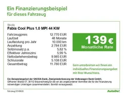 Weiß Gebraucht 2021 Skoda Fabia Cool Plus Limousine | 12.770 € (Guter Preis)