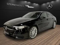 Schwarz Gebraucht 2022 Mercedes A180 AMG Limousine | 28.340 € (Fairer Preis)