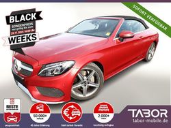 Rot Gebraucht 2017 Mercedes C180 AMG line Cabrio | 25.988 € (Etwas zu teuer)