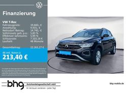 Schwarz Gebraucht 2022 VW T-Roc Life SUV | 19.660 € (Fairer Preis)