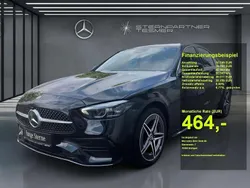Schwarz Gebraucht 2024 Mercedes C220 AMG Limousine | 42.960 € (Fairer Preis)