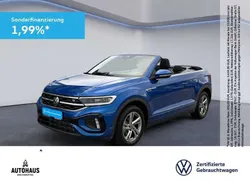 Blau Gebraucht 2024 VW T-Roc Cabriolet R-line Cabrio | 32.840 € (Guter Preis)