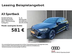 Schwarz Neu 2025 Audi A3 Sportback S-Line Limousine | 45.920 € (Teuer)
