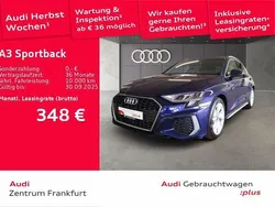 Blau Gebraucht 2024 Audi A3 Sportback S-Line Limousine | 28.574 € (Superpreis)