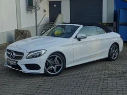 Weiß Gebraucht 2018 Mercedes C220 AMG line Cabrio | 30.999 € (Fairer Preis)