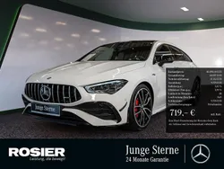 Weiss / polarweiß Gebraucht 2024 Mercedes CLA35 AMG Premium Kombi | 46.890 € (Superpreis)